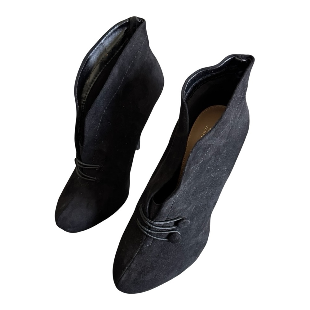 Apt. 9 Black Suede Pointed Ankle Booties